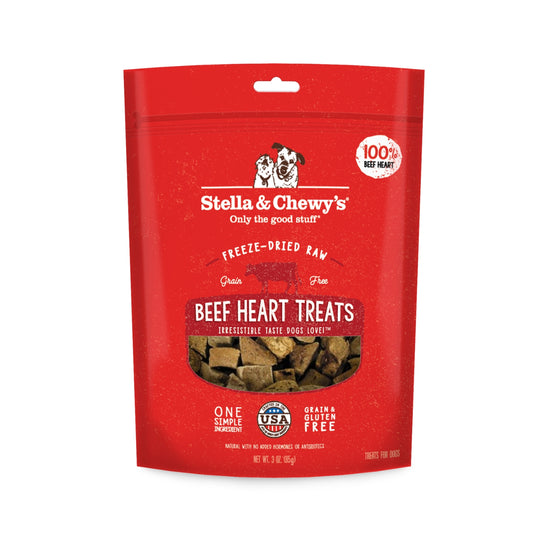 Stella & Chewy’s Freeze Dried Single Ingredient Beef Heart Dog Treats