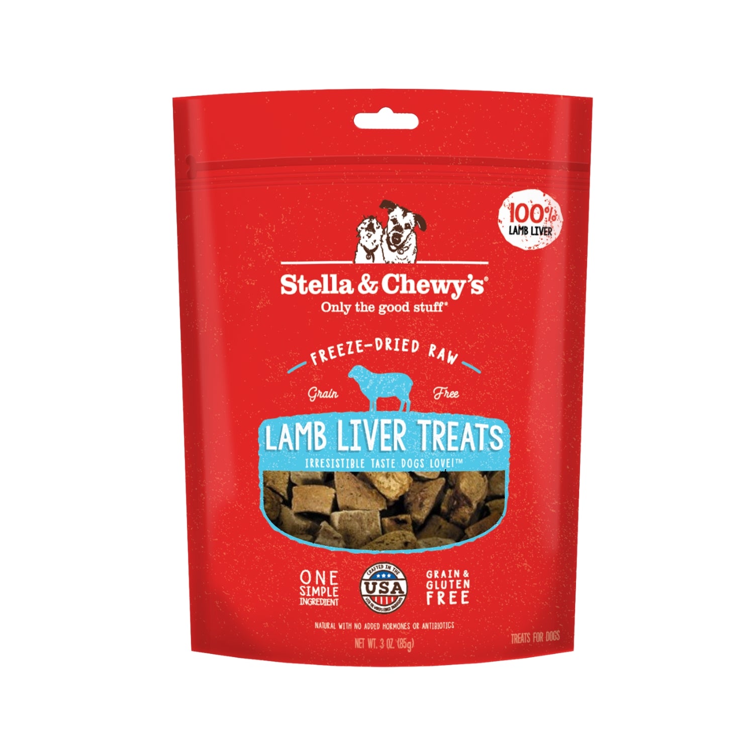 Stella & Chewy’s Freeze Dried Single Ingredient Lamb Liver Dog Treats
