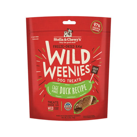Stella & Chewy’s Freeze Dried Wild Weenies Cage Free Duck Dog Treats