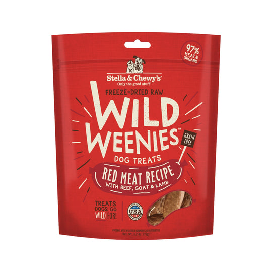 Stella & Chewy’s Freeze Dried Wild Weenies Red Meat Recipe (Beef, Goat, Lamb) Dog Treats