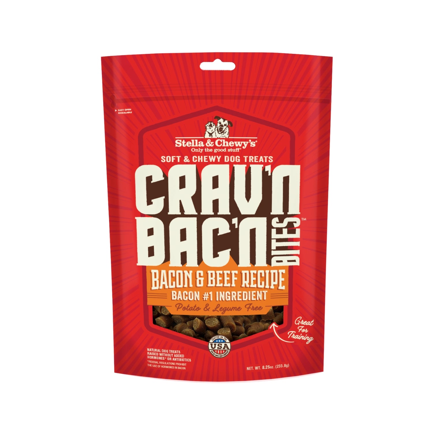 Stella & Chewy’s Crav’n Bac’n Bites Bacon & Beef Recipe Dog Treats