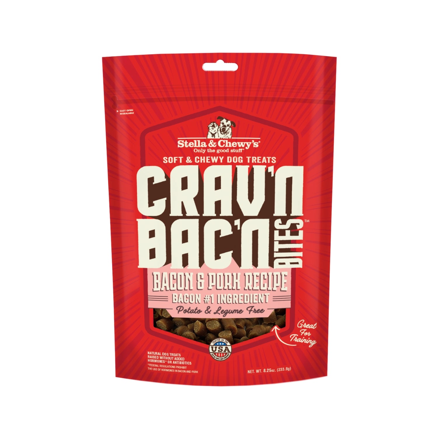 Stella & Chewy’s Crav’n Bac’n Bites Bacon & Pork Recipe Dog Treats