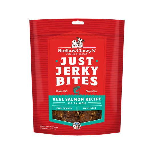 Stella & Chewy's Just Jerky Bites Real Salmon Recipe Free Dog Treats