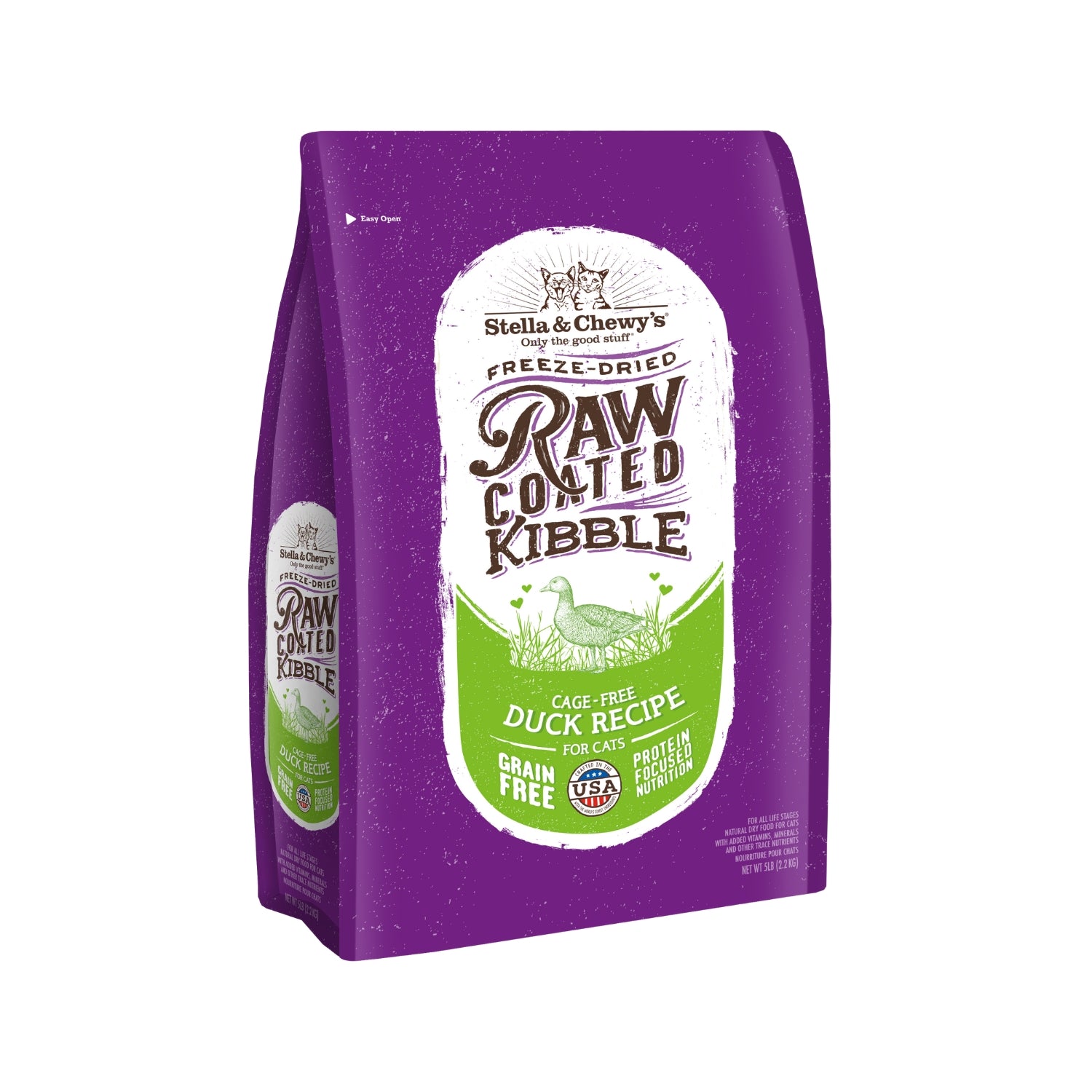 Stella & Chewy’s Raw Coated Kibble Cage Free Duck Grain-Free Dry Cat Food