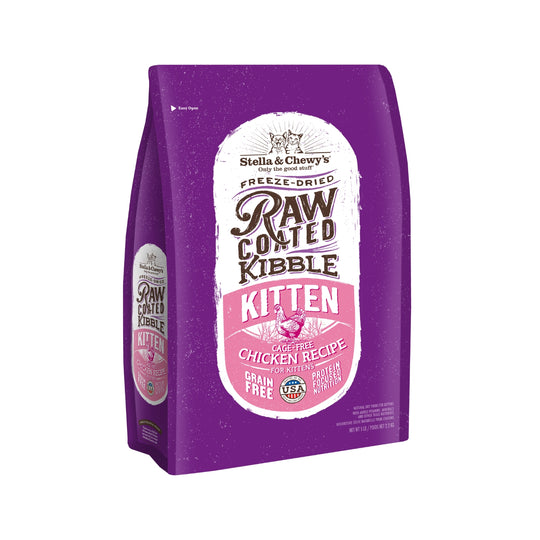 Stella & Chewy’s Raw Coated Kibble Cage Free Chicken Grain-Free Kitten Dry Cat Food