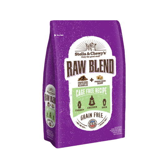 Stella & Chewy's Raw Blend Kibble Cage Free Poultry Recipe (Turkey, Chicken, Duck) Dry Cat Food