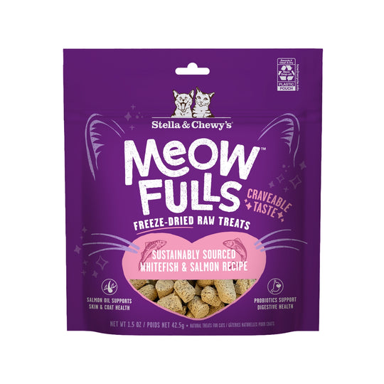 Stella & Chewy’s Freeze Dried Meowfulls WhiteFish & Salmon Recipe Cat Treats