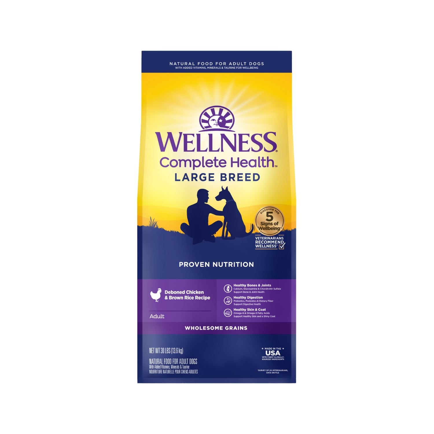 Wellness Complete Health Adult Large Breed Dry Dog Food