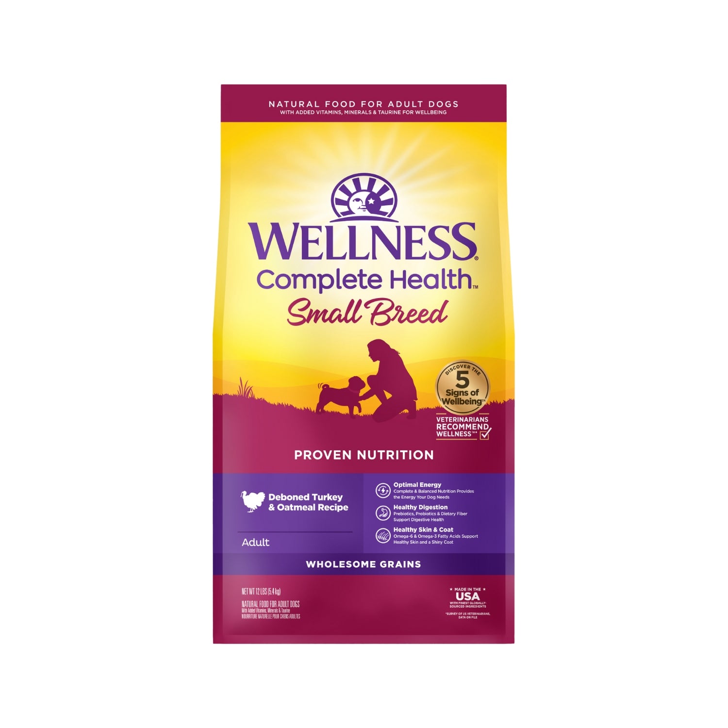Wellness Complete Health Small Breed Turkey & Oatmeal Dry Dog Food