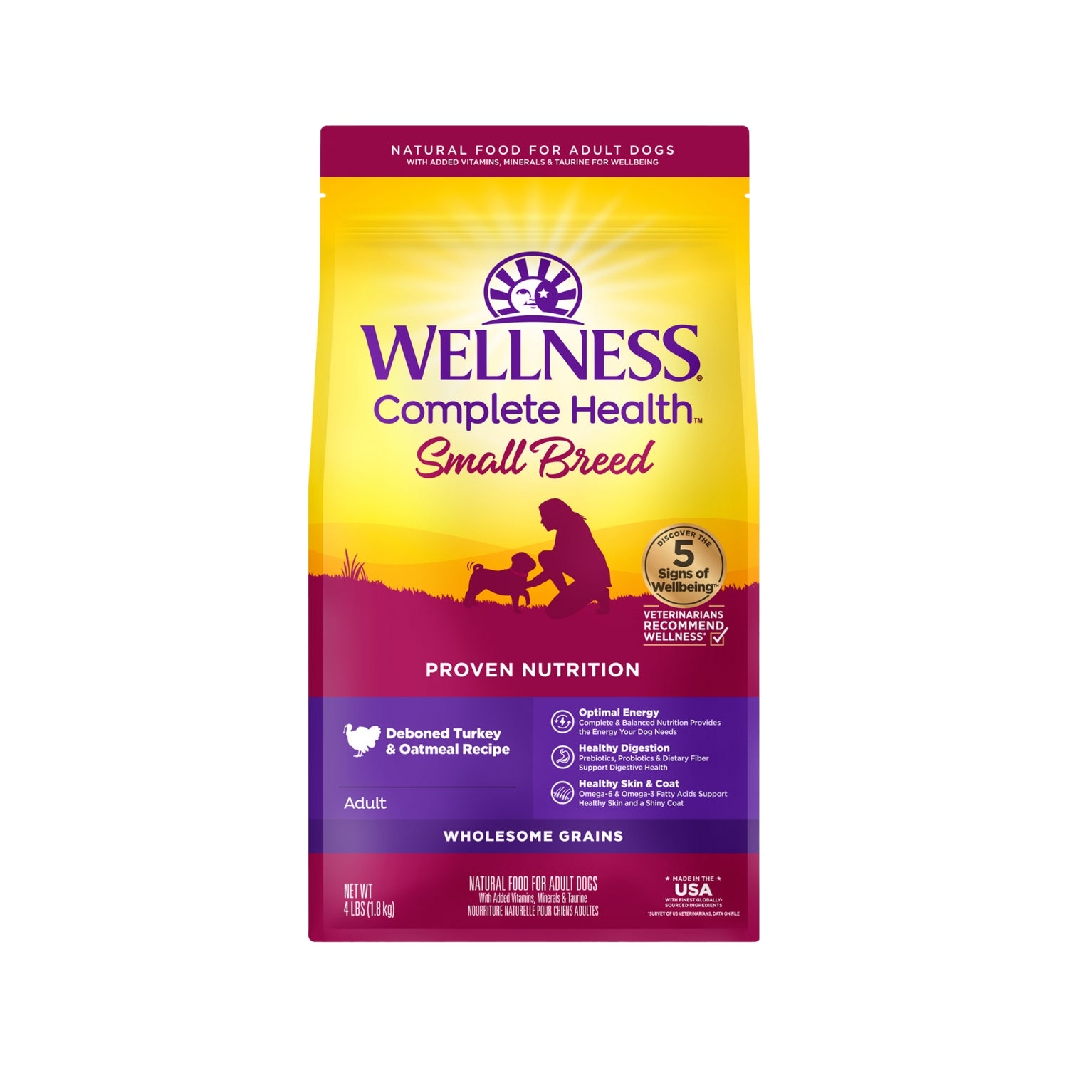 Wellness Complete Health Small Breed Turkey & Oatmeal Dry Dog Food