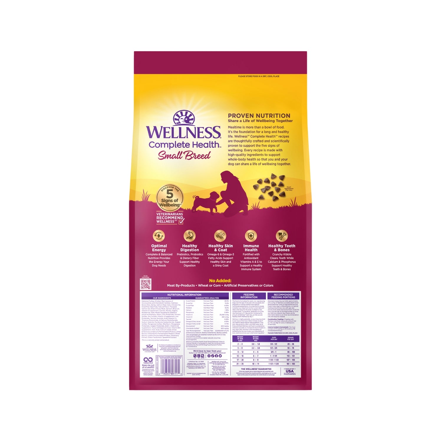 Wellness Complete Health Small Breed Turkey & Oatmeal Dry Dog Food