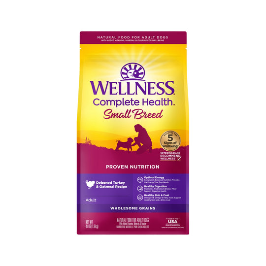 Wellness Complete Health Small Breed Turkey & Oatmeal Dry Dog Food
