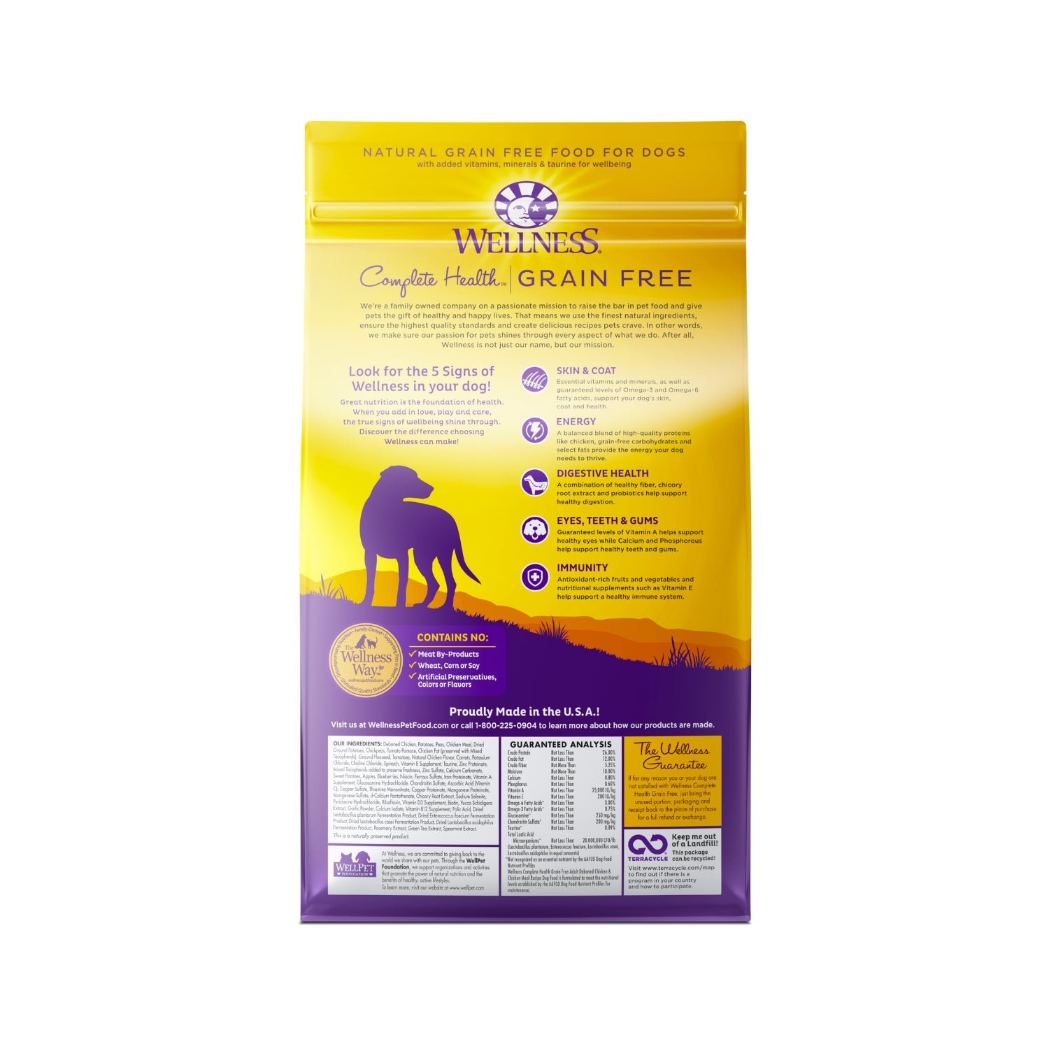 Wellness Complete Health Grain Free Adult Deboned Chicken & Chicken Meal Recipe Dry Dog Food