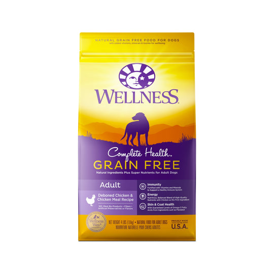 Wellness Complete Health Grain Free Adult Deboned Chicken & Chicken Meal Recipe Dry Dog Food