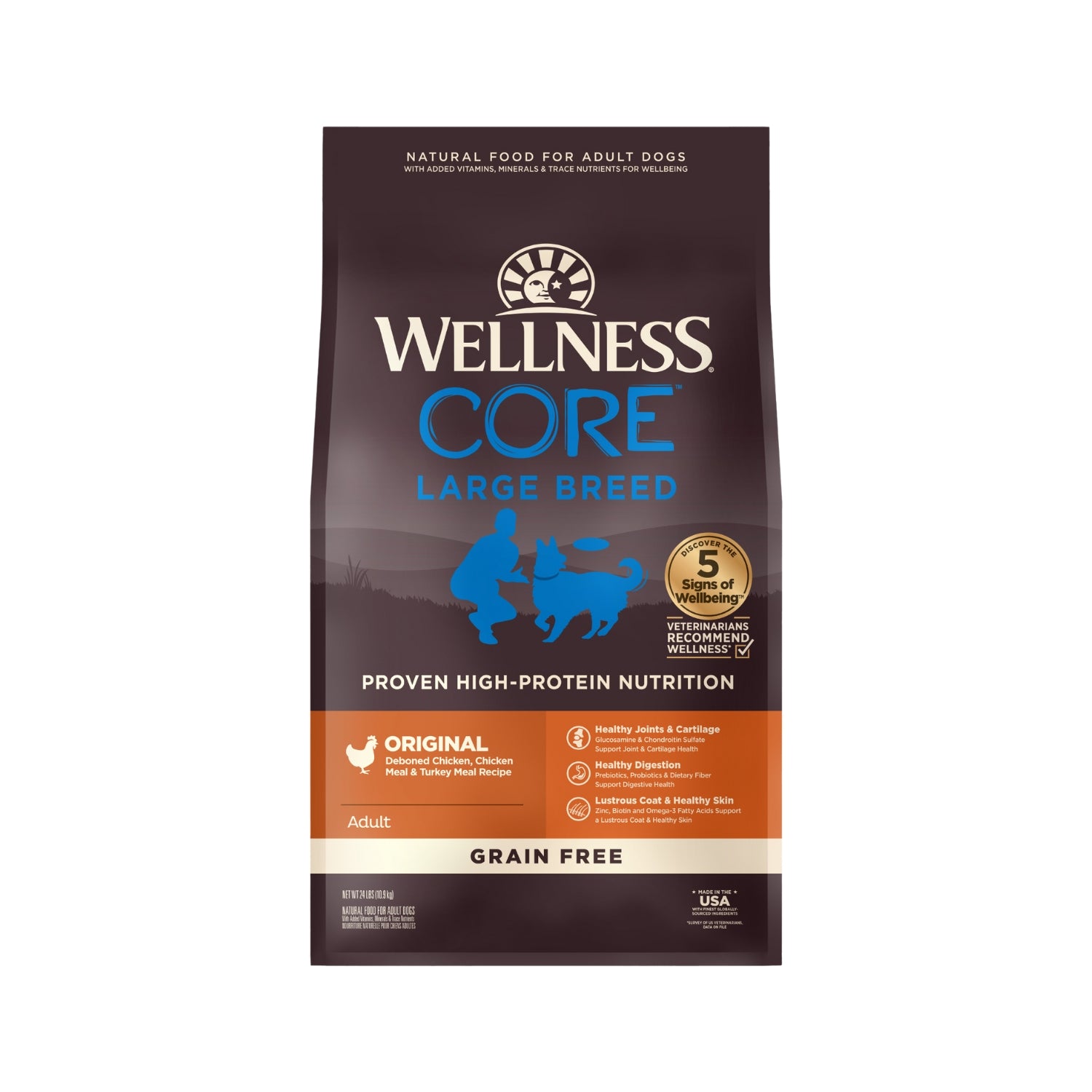 Wellness CORE Grain Free Large Breed Original Chicken & Turkey Recipe Dry Dog Food