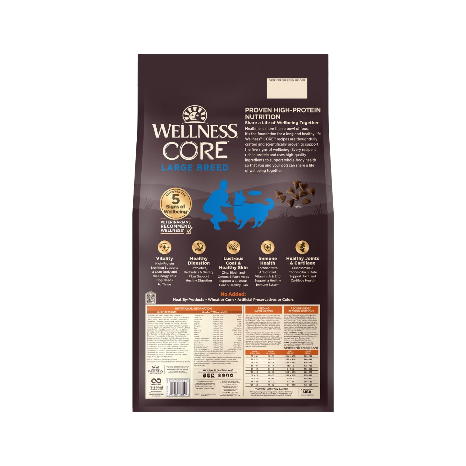 Wellness CORE Grain Free Large Breed Original Chicken & Turkey Recipe Dry Dog Food