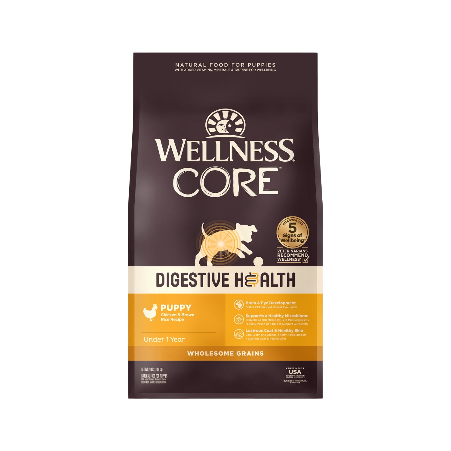 Wellness CORE Digestive Health Puppy Chicken & Brown Rice Recipe Dry Dog Food