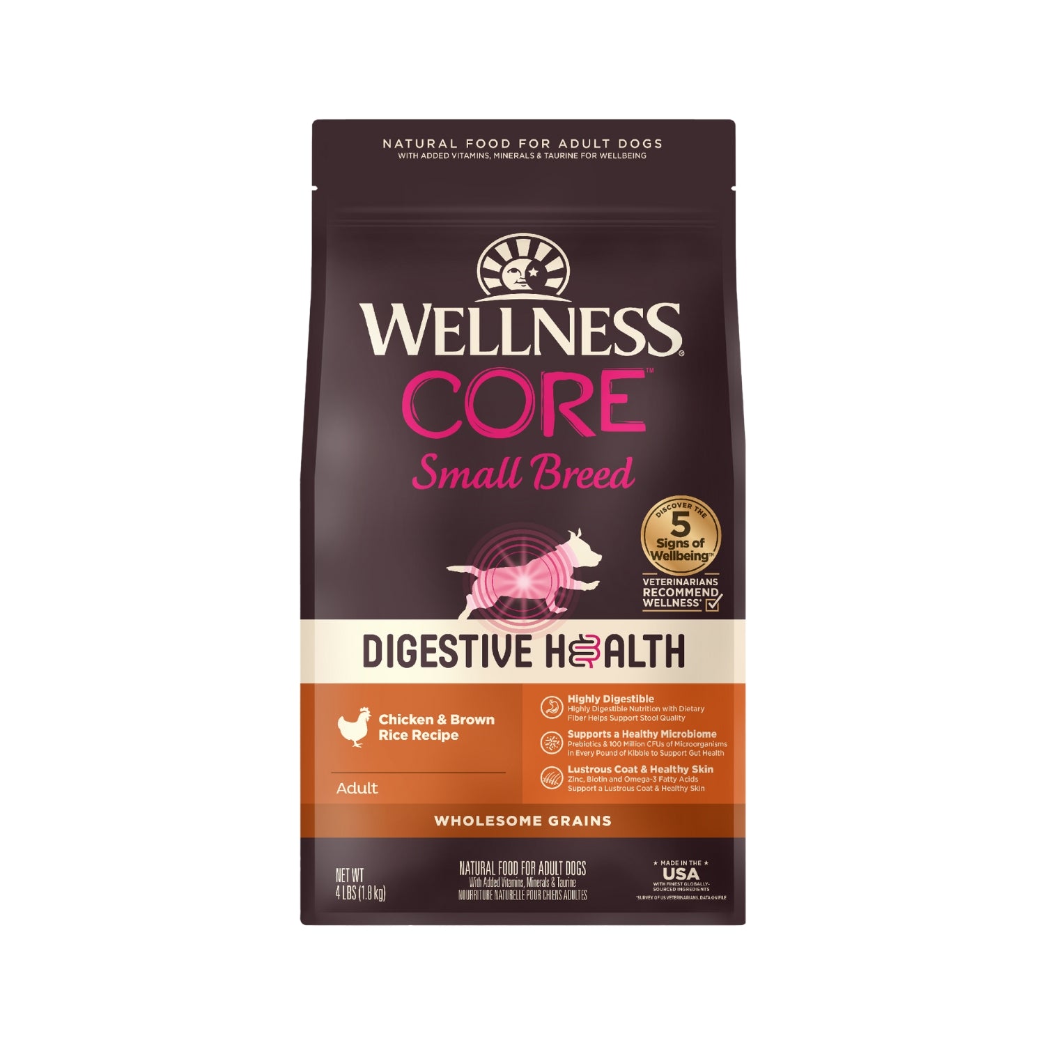 Wellness CORE Digestive Health Small Breed Chicken & Brown Rice Recipe Dry Dog Food
