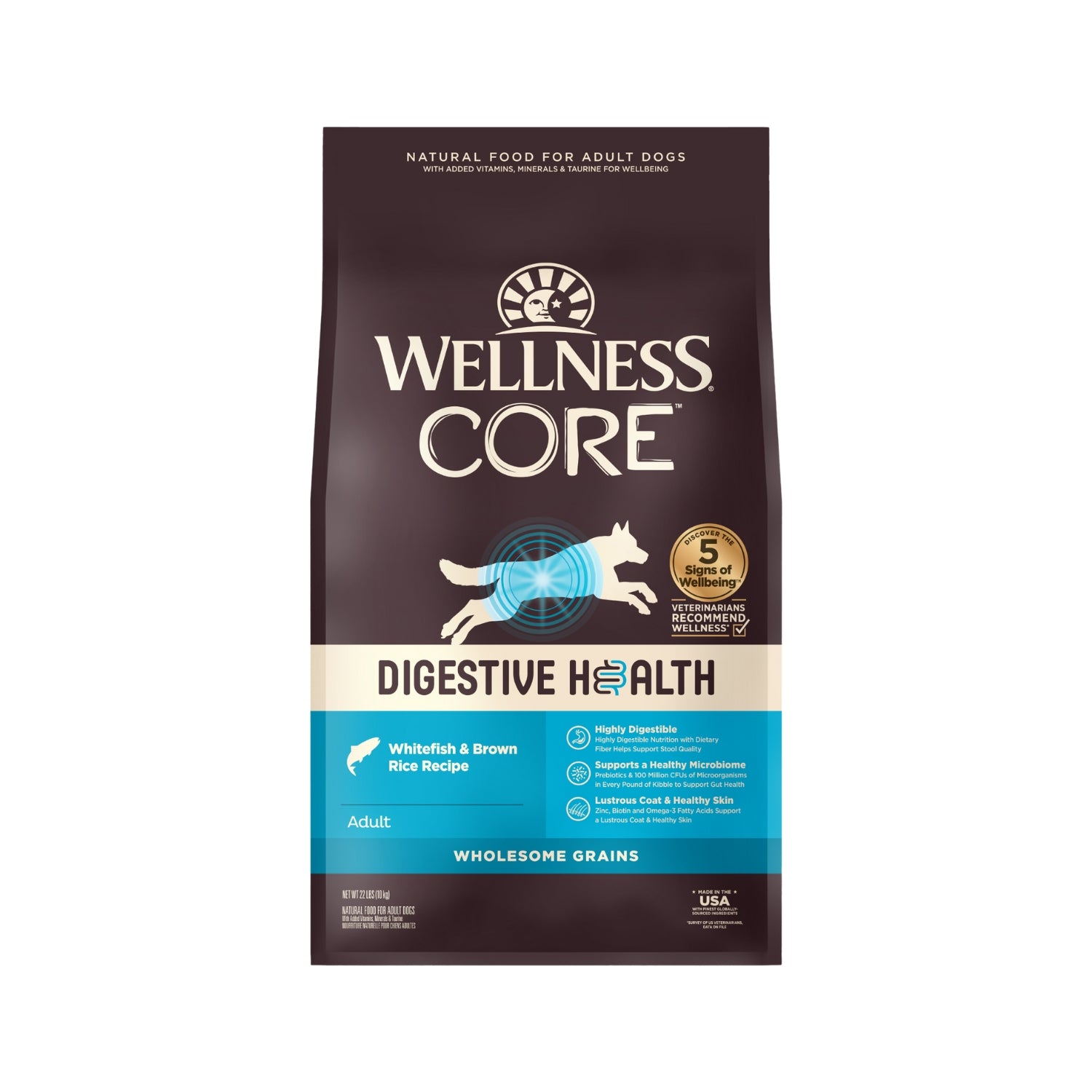 Wellness CORE Digestive Health Whitefish & Brown Rice Recipe Dry Dog Food