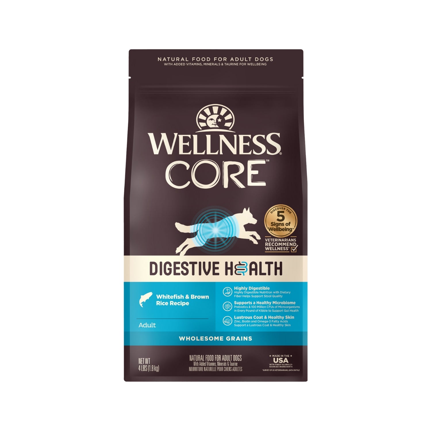 Wellness CORE Digestive Health Whitefish & Brown Rice Recipe Dry Dog Food