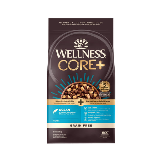 Wellness CORE+ (RawRev) Grain Free Ocean Whitefish, Herring & Salmon Recipe Dry Dog Food
