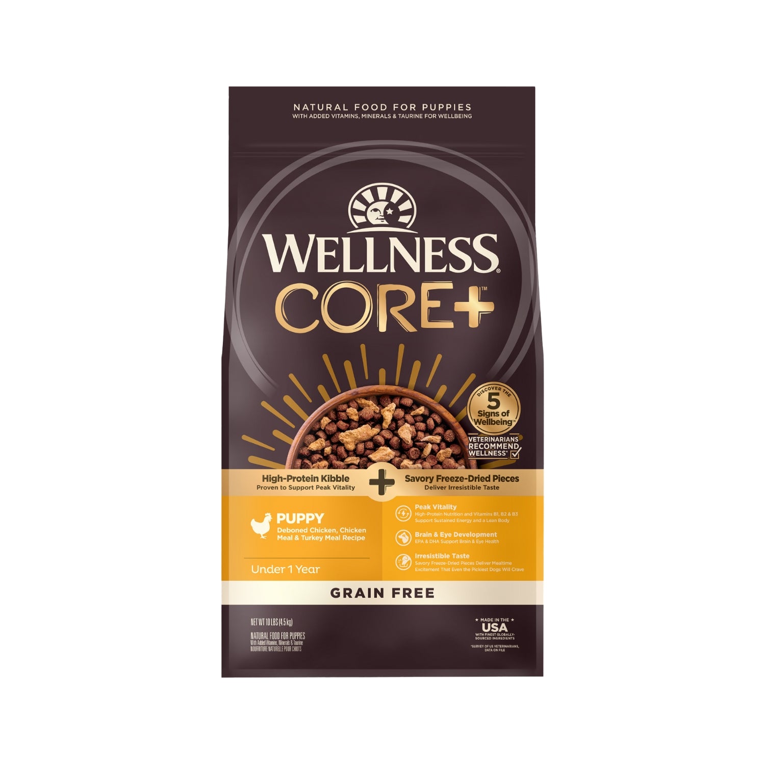 Wellness CORE+ (RawRev) Grain Free Puppy Chicken & Turkey Recipe Dry Dog Food