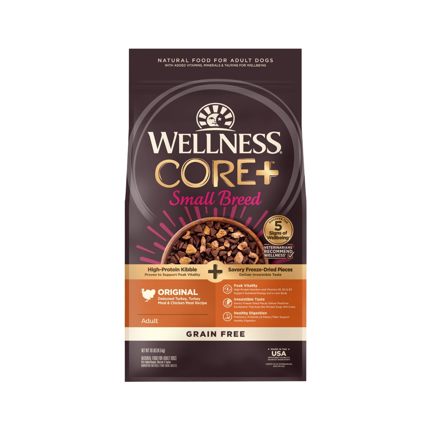 Wellness CORE+ (RawRev) Grain Free Small Breed Original Turkey & Chicken Recipe Dry Dog Food