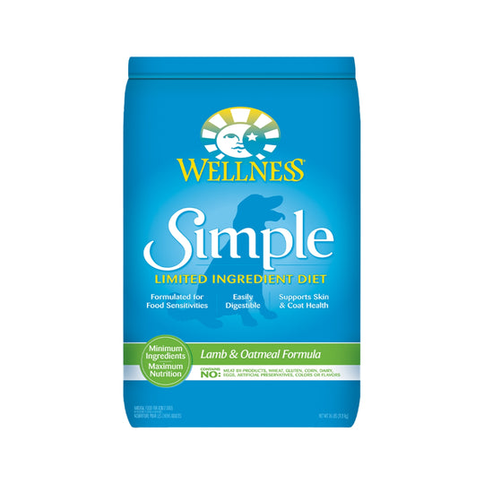 Wellness Simple Limited Ingredient Diet Lamb & Oatmeal Formula Dry Dog Food