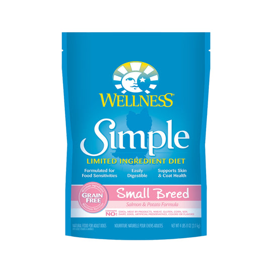 Wellness Simple Limited Ingredient Diet Small Breed Salmon & Potato Formula Dry Dog Food