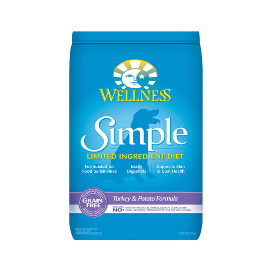 Wellness Simple Limited Diet Ingredient Turkey & Potato Formula Dry Dog Food