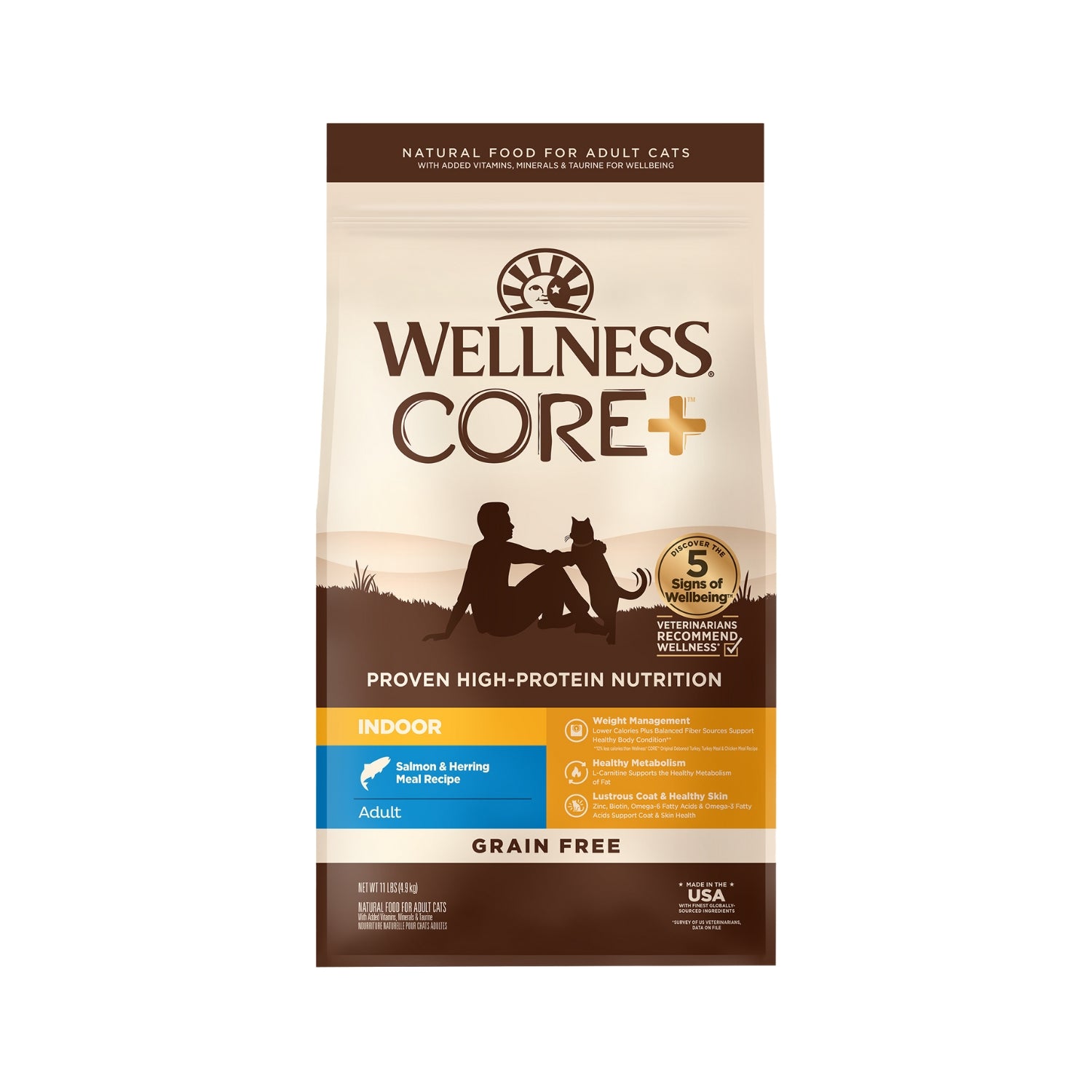 Wellness CORE Grain Free Indoor Salmon & Herring Recipe Dry Cat Food