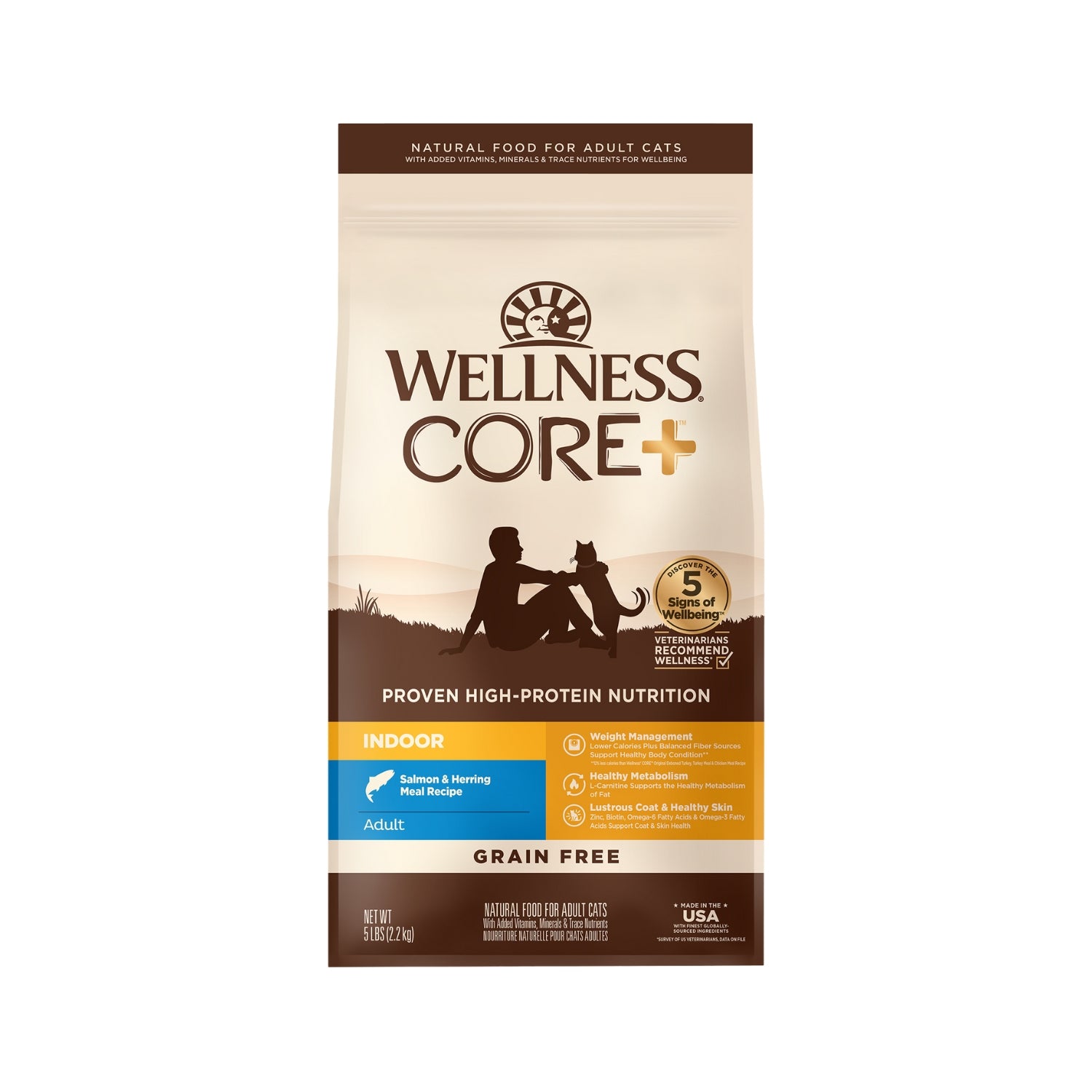 Wellness CORE Grain Free Indoor Salmon & Herring Recipe Dry Cat Food