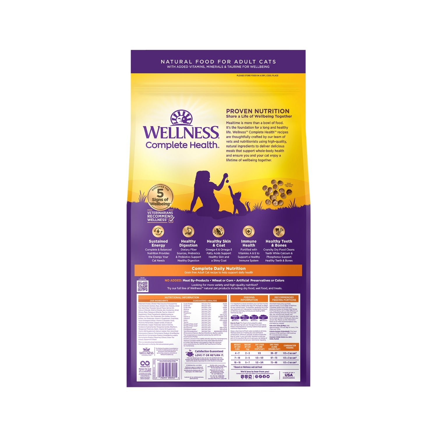 Wellness Complete Health Grain Free Adult Deboned Chicken & Chicken Meal Recipe Dry Cat Food