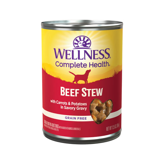 Wellness Complete Health Grain-Free Beef Stew with Carrots & Potatoes in Savory Gravy Wet Dog Food