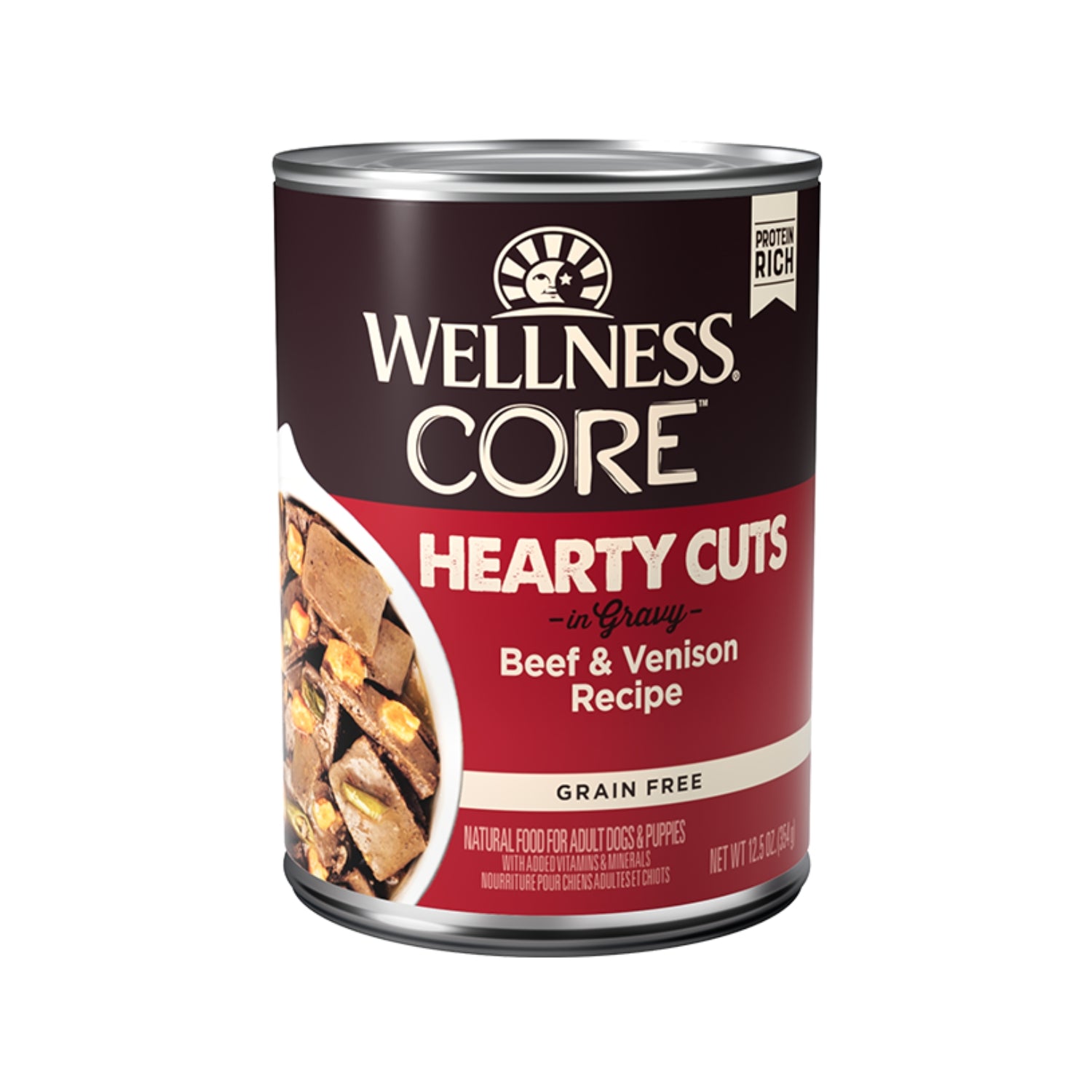 Wellness CORE Grain-Free Hearty Cuts in Gravy Beef & Venison Wet Dog Food