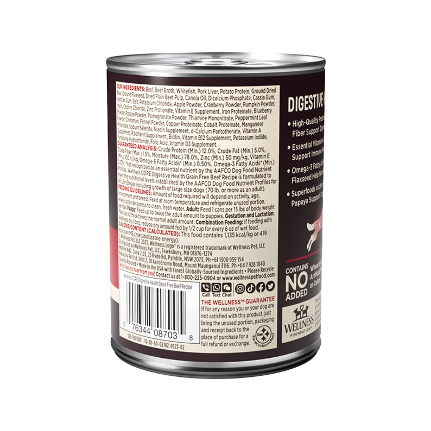 Wellness CORE Digestive Health Beef Grain-Free Wet Dog Food