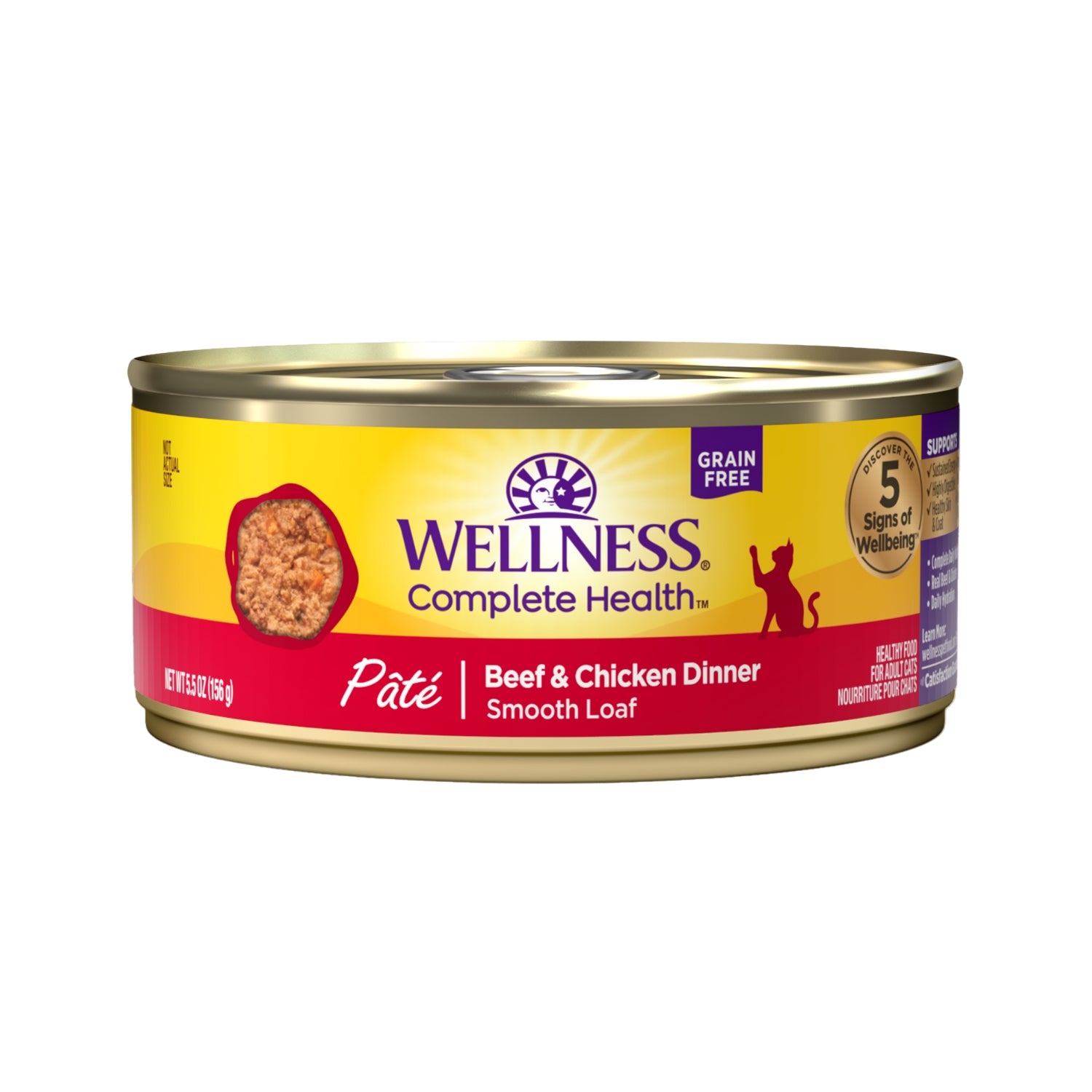 Wellness Complete Health Grain-Free Beef & Chicken Pate Canned Cat Food