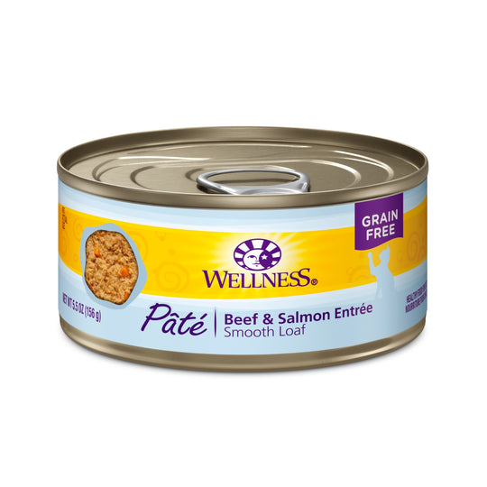 Wellness Complete Health Grain-Free Beef & Salmon Pate Canned Cat Food