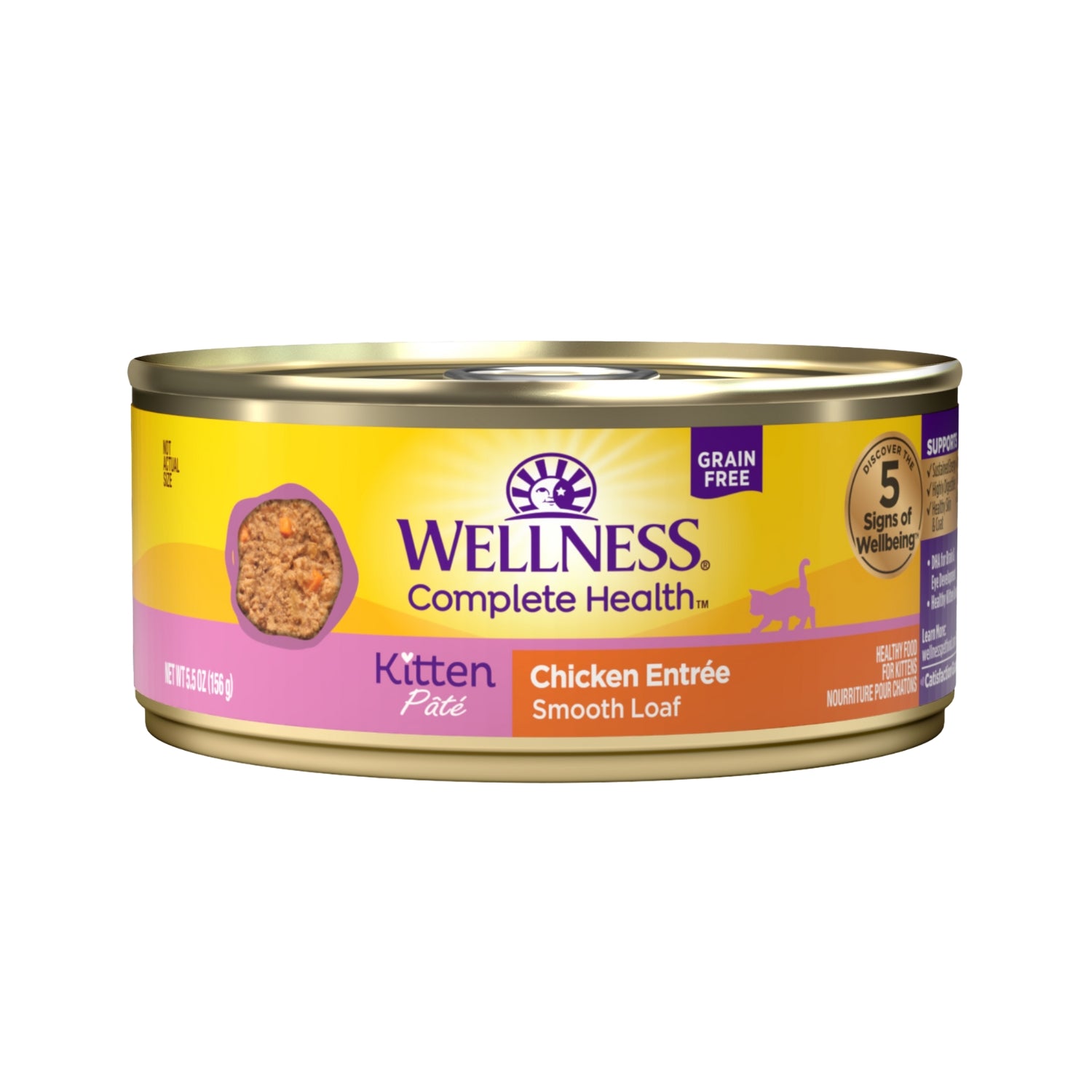 Wellness Complete Health Grain-Free Chicken Pate Kitten Canned Cat Food