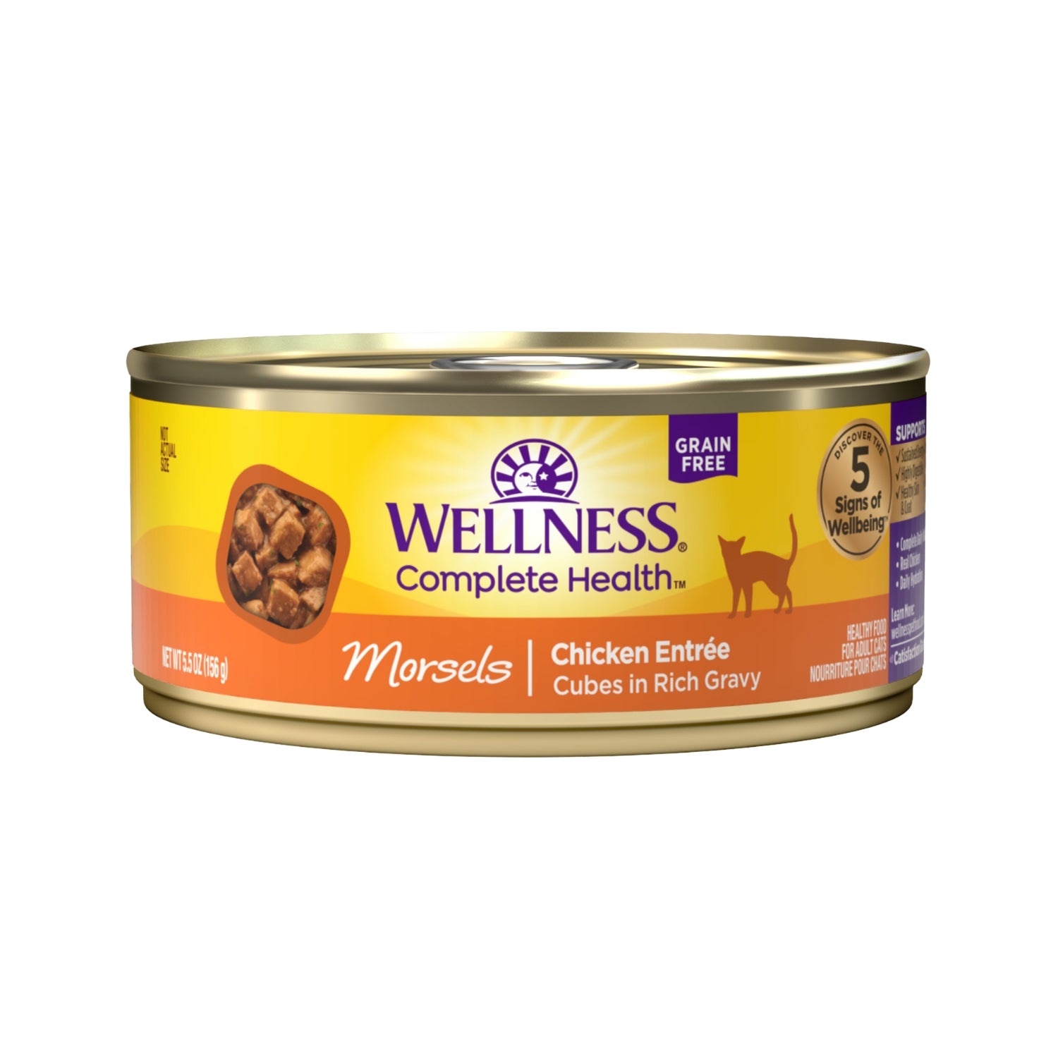 Wellness Complete Health Morsels Grain-Free Chicken Entree Canned Cat Food