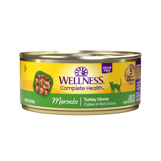 Wellness Complete Health Morsels Grain-Free Turkey Entree Canned Cat Food