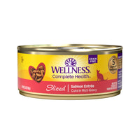 Wellness Complete Health Sliced Grain-Free Salmon Entree Canned Cat Food