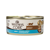 Wellness CORE Grain-Free Whitefish, Salmon & Herring Pate Canned Cat Food