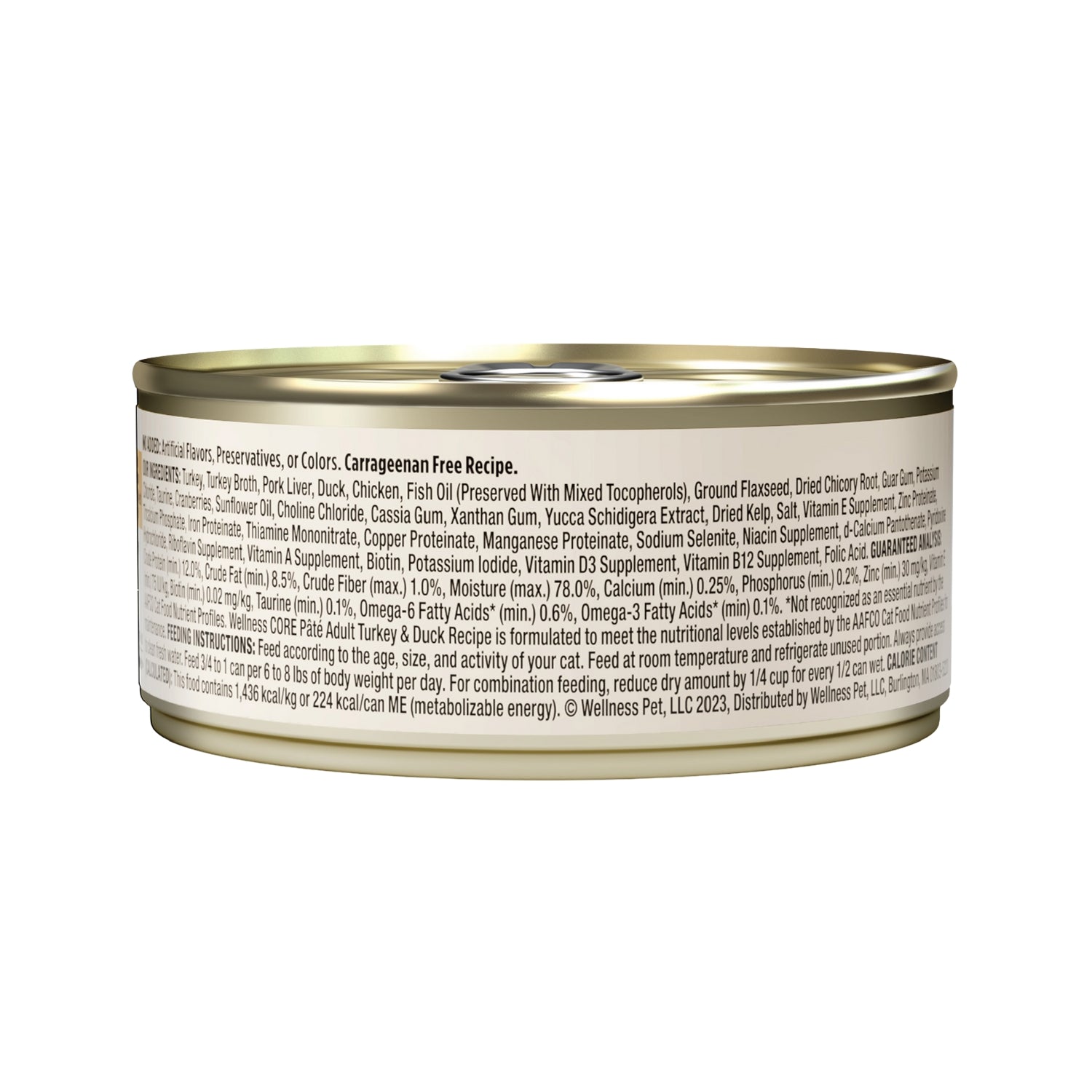 Wellness CORE Grain-Free Turkey & Duck Pate Canned Cat Food