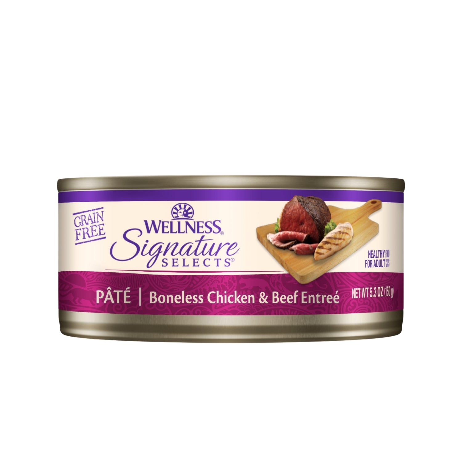 Wellness CORE Signature Selects Grain-Free Paté Boneless Chicken & Beef Entrée Canned Cat Food