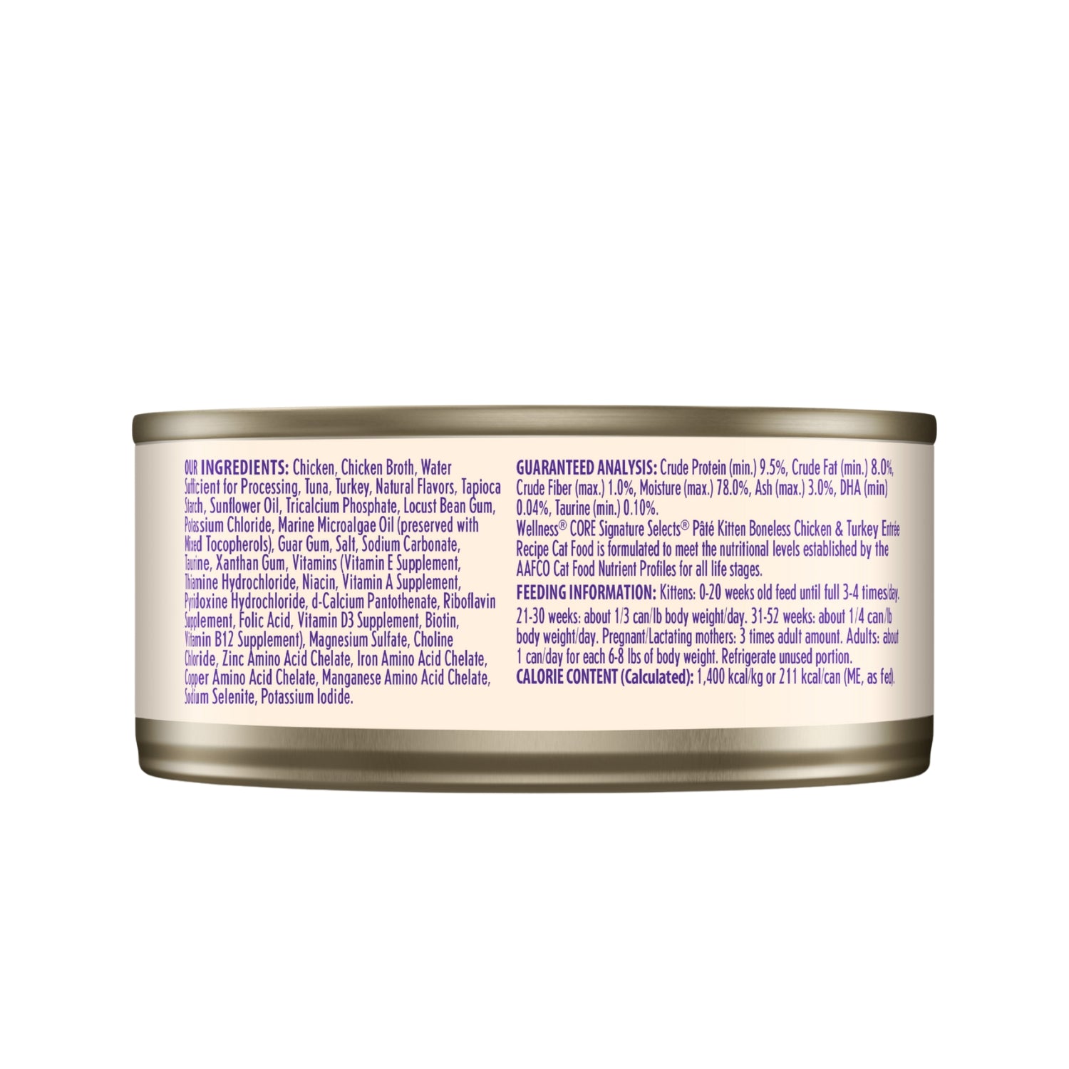 Wellness CORE Signature Selects Grain-Free Paté Chicken & Turkey Entrée Kitten Canned Cat Food