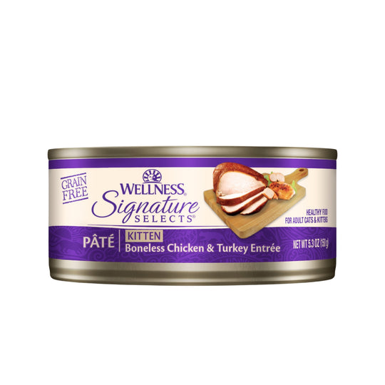 Wellness CORE Signature Selects Grain-Free Paté Chicken & Turkey Entrée Kitten Canned Cat Food