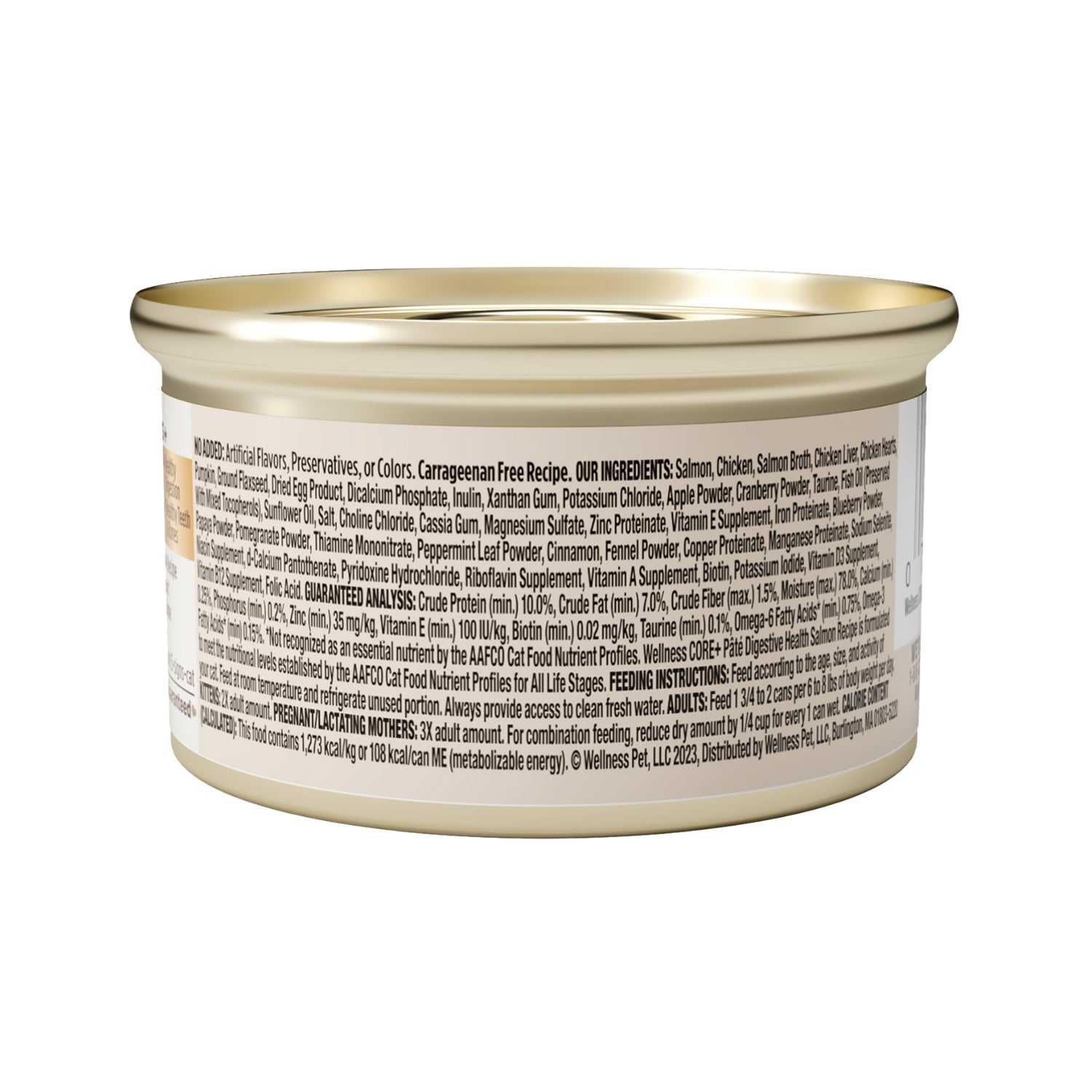 Wellness CORE+ Digestive Health Grain-Free Salmon Pate Canned Cat Food