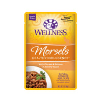 Wellness Healthy Indulgence Morsels Grain-Free Chicken & Salmon Pouch Cat Food