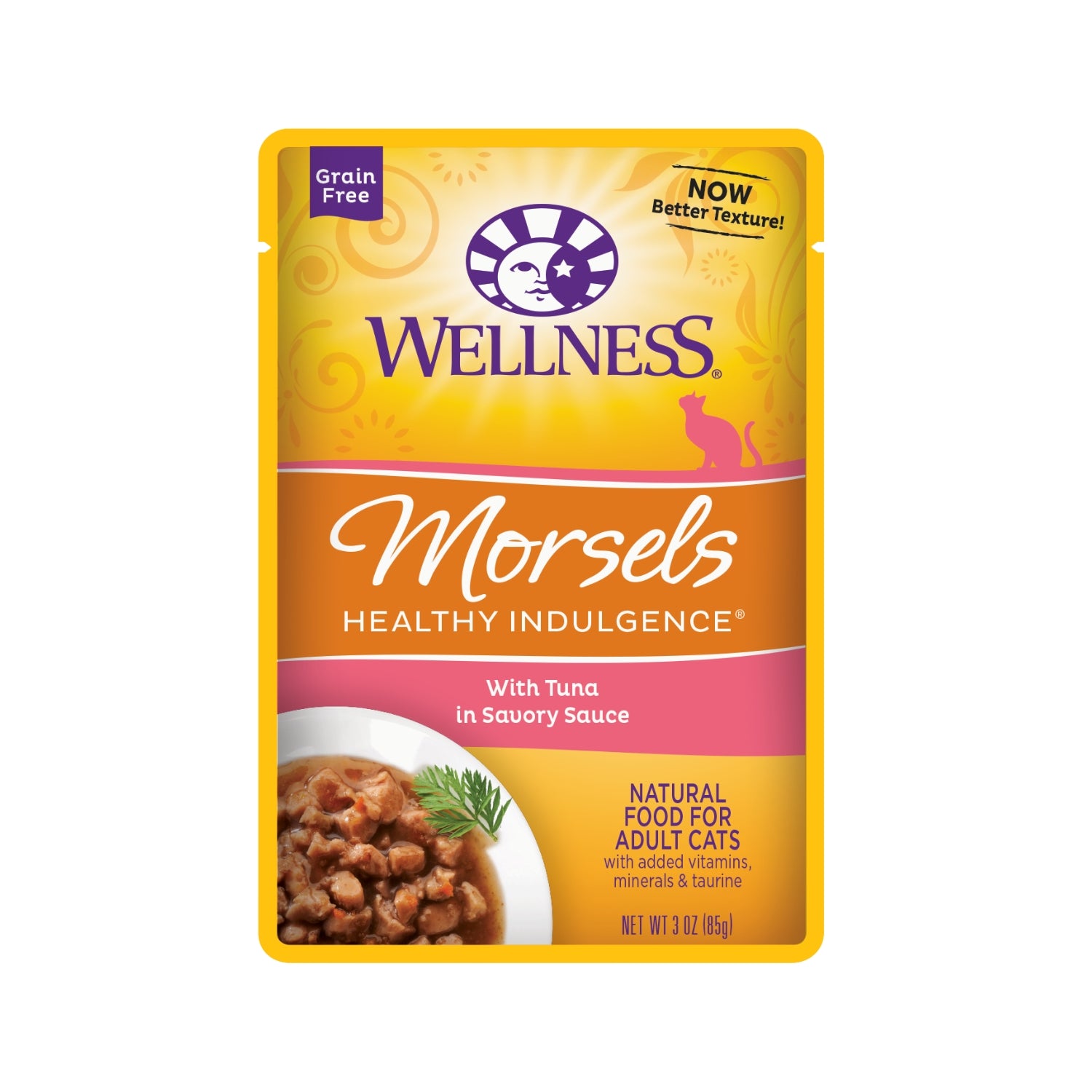 Wellness Healthy Indulgence Morsels Grain-Free Tuna Pouch Cat Food